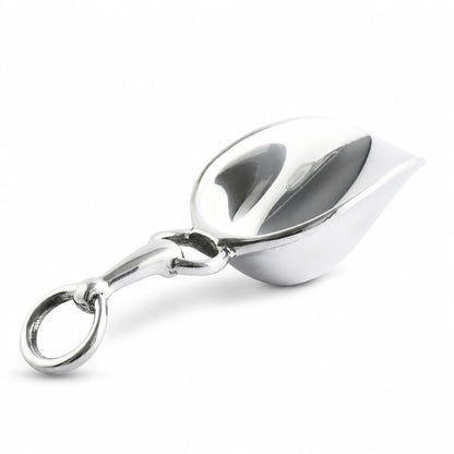 Arthur Court Magnolia Ice Scoop - Premium Sand Casted Aluminum - Elegant Ice Serving Tool - 8" Long