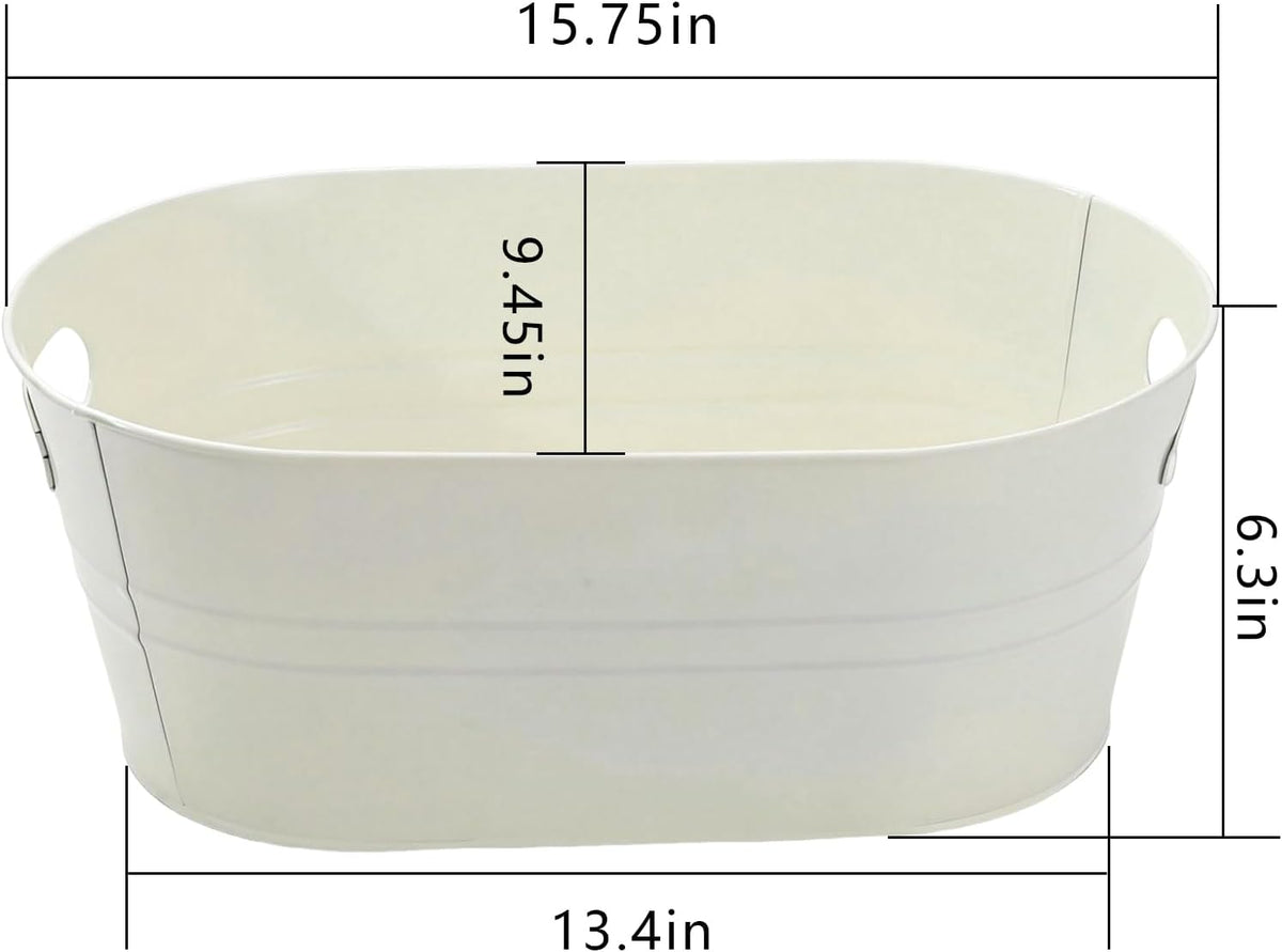 4-Pack 3 Gallon Drink Buckets, Ice Bucket, Beverage Buckets for Party
