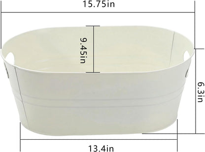 4-Pack 3 Gallon Drink Buckets, Ice Bucket, Beverage Buckets for Party