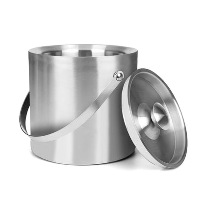 3L Double Wall Insulated Stainless Steel Ice Bucket for parties