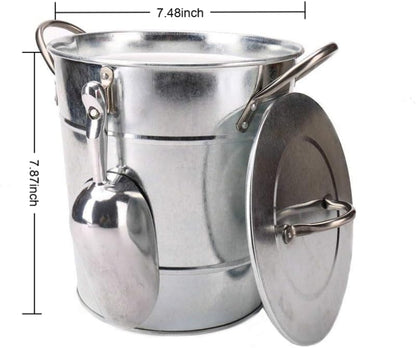 Insulated Ice Bucket with Lid & Scoop – 4L Ice Chiller