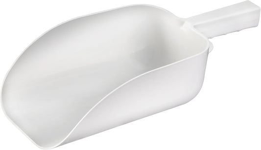 New Star Foodservice Polycarbonate Plastic Utility Ice Scoop, White, 64 oz