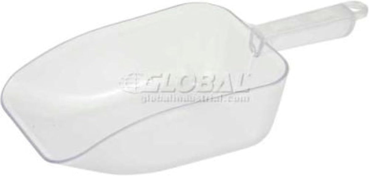 Winco 32 oz White Plastic Commercial Scoop
