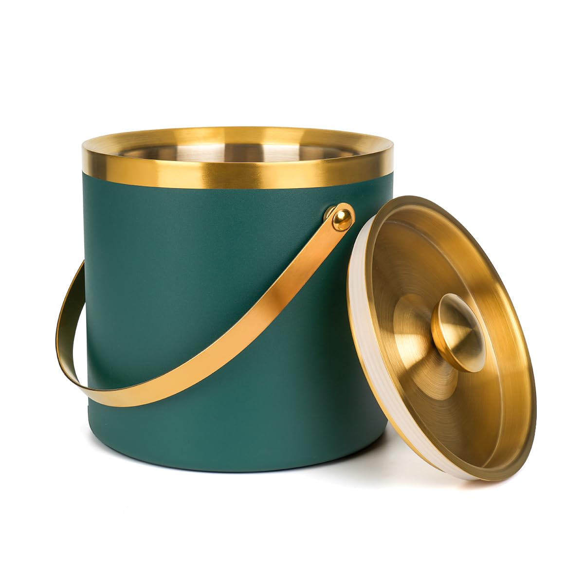 3L Double-Wall Insulated Stainless Steel Ice Bucket for parties