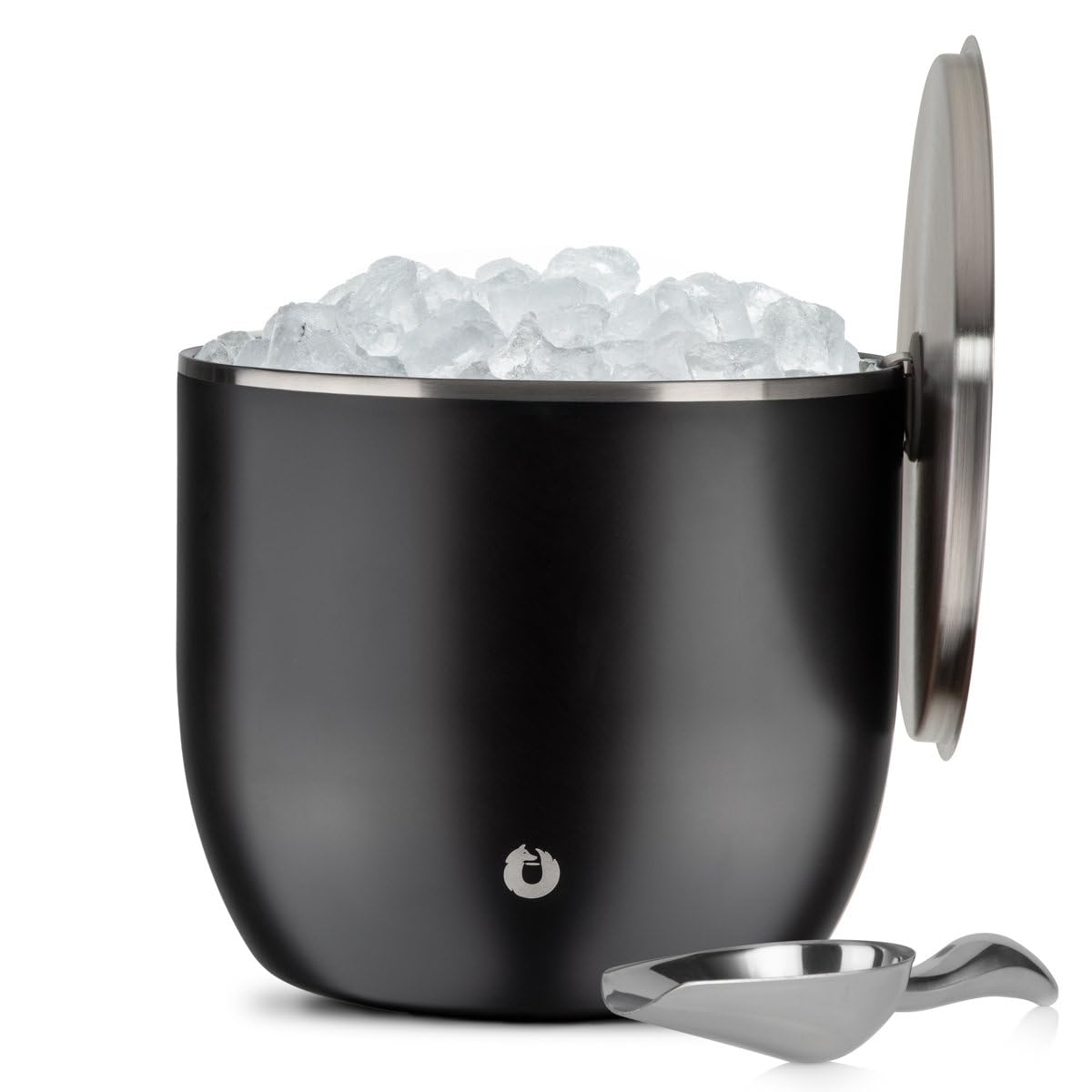Snowfox Plus - Insulated Ice Bucket with Lid/Scoop, Premium Vacuum Insulated Stainless Steel Ice Buckets for Parties, Ice Box, Home Bar Accessories, Parties Supplies, Bar Decor, 3L