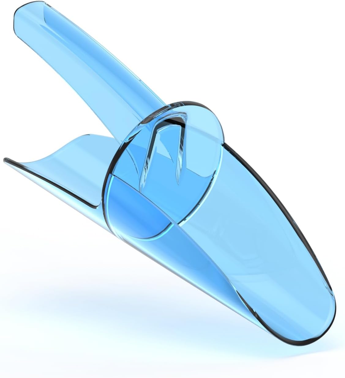 Saf-T-Scoop with Holder for Ice Buckets and Coolers, Plastic, 6 To 10 Ounces, Blue