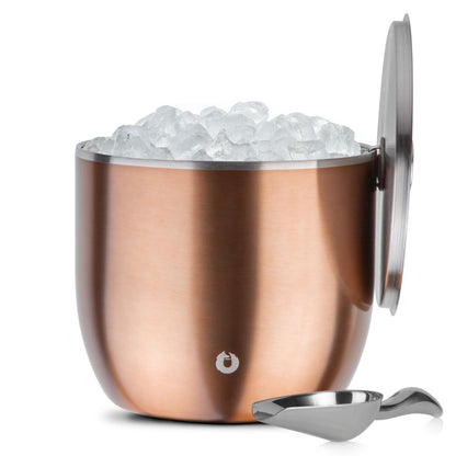 Snowfox Plus - Insulated Ice Bucket with Lid/Scoop, Premium Vacuum Insulated Stainless Steel Ice Buckets for Parties, Ice Box, Home Bar Accessories, Parties Supplies, Bar Decor, 3L