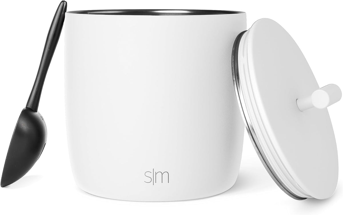 Simple Modern Vacuum Insulated Ice Bucket with Lid and Scoop | For Cocktail, Champagne, Wine, Beer, & Hosting | Stainless Steel 100oz Capacity for Large Parties | Rocks Collection | Simple Stainless