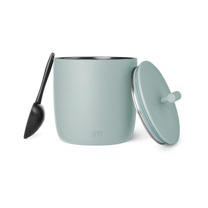 Simple Modern Vacuum Insulated Ice Bucket with Lid and Scoop | For Cocktail, Champagne, Wine, Beer, & Hosting | Stainless Steel 100oz Capacity for Large Parties | Rocks Collection | Simple Stainless