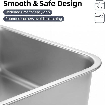 27 Quart Stainless Steel Ice Bucket, 25.8L/6.8 Gallon Large Beverage Tub