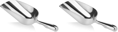 New Star Foodservice 34509 Cast Aluminum Ice Scoop, 5-Ounce, Silver
