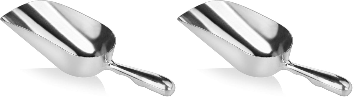 New Star Foodservice 34547 Round Bottom Bar Ice Scoop, 24-Ounce, Silver