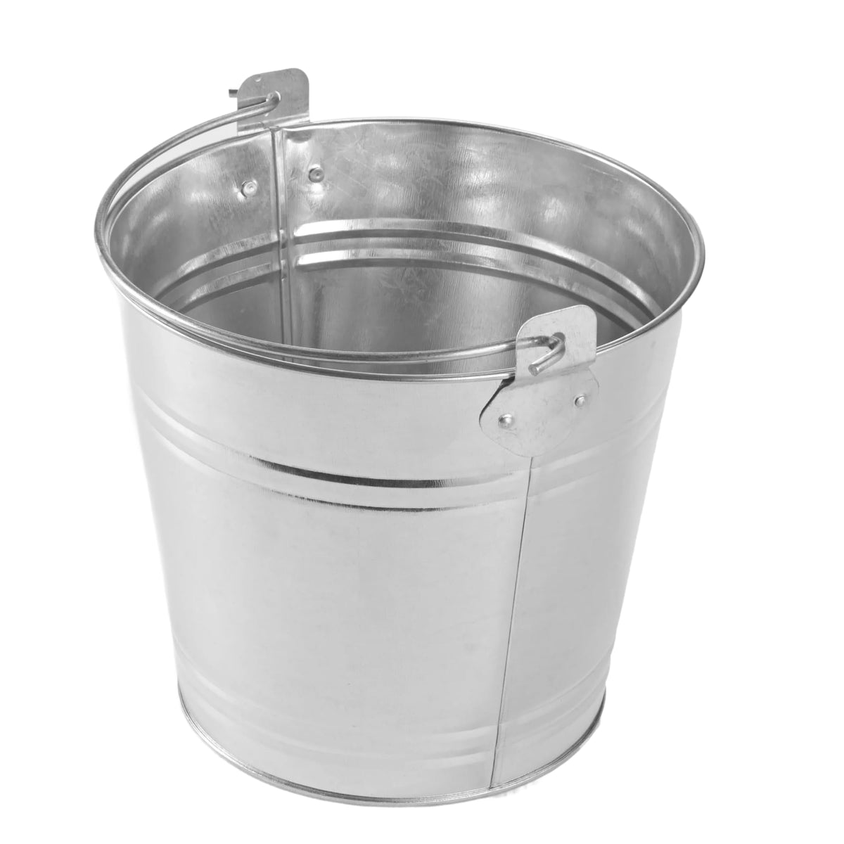 American Metalcraft PTUB87 Natural Galvanized Steel Pail with Handle, 1.16-Gallon, 8" Diameter, Silver