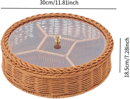 Dried Fruit Dishes Snack Box Divided Serving Dishes Storage Container Snack Tray Dried Fruit Organizer for Cookies Sweets