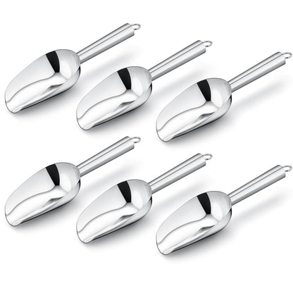 Leonyo 3Oz Ice Scoop, 8 Pcs Stainless Steel Ice Scoopers for Freezer, Food