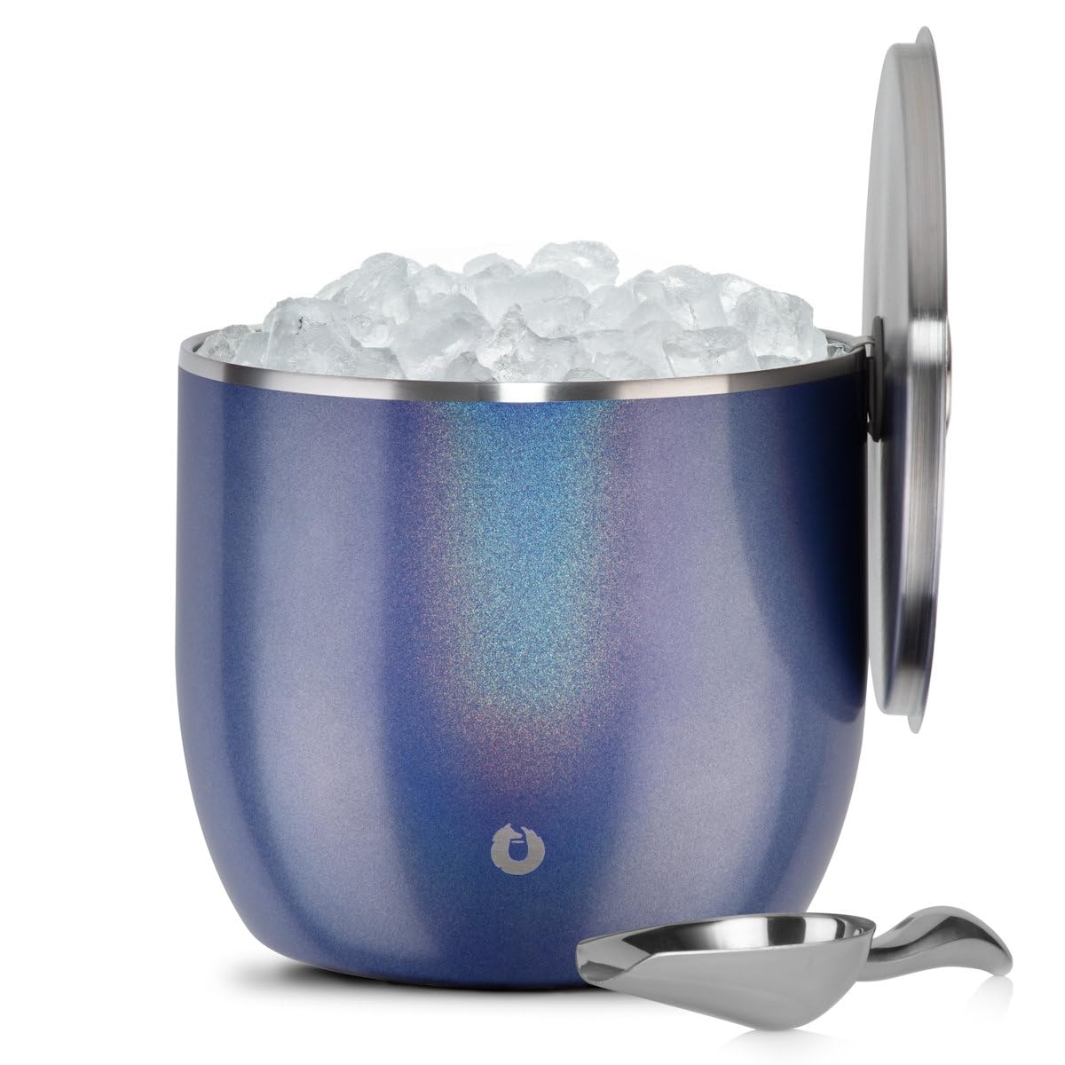 Snowfox Plus - Insulated Ice Bucket with Lid/Scoop, Premium Vacuum Insulated Stainless Steel Ice Buckets for Parties, Ice Box, Home Bar Accessories, Parties Supplies, Bar Decor, 3L