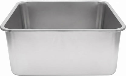 27 Quart Stainless Steel Ice Bucket, 25.8L/6.8 Gallon Large Beverage Tub