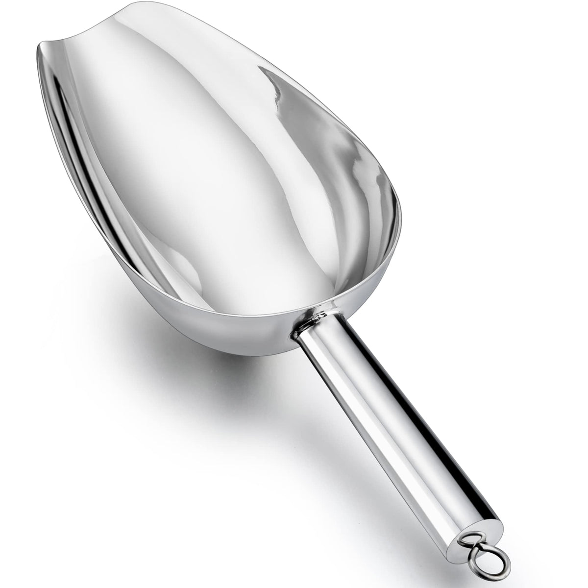 LIANYU Metal Ice Scoop Set of 4, 3 Oz Stainless Steel Small Ice Scooper