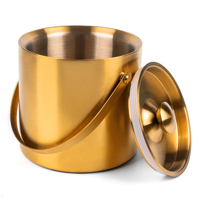 3L Double Wall Insulated Stainless Steel Ice Bucket for parties
