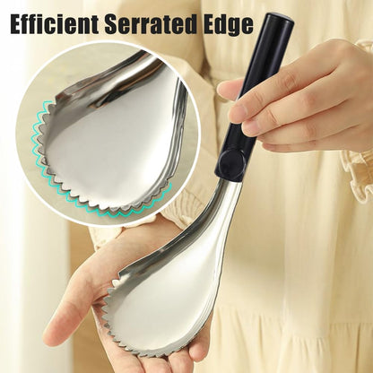 Ouliget Serrated Ice Crusher Spoon,Multipurpose Metal Ice Scoop Ice Cream Scoop for Smoothies Shaved Ice Frozen Cocktails,Fruit Corer Scraper Pumpkin Scooper Tool