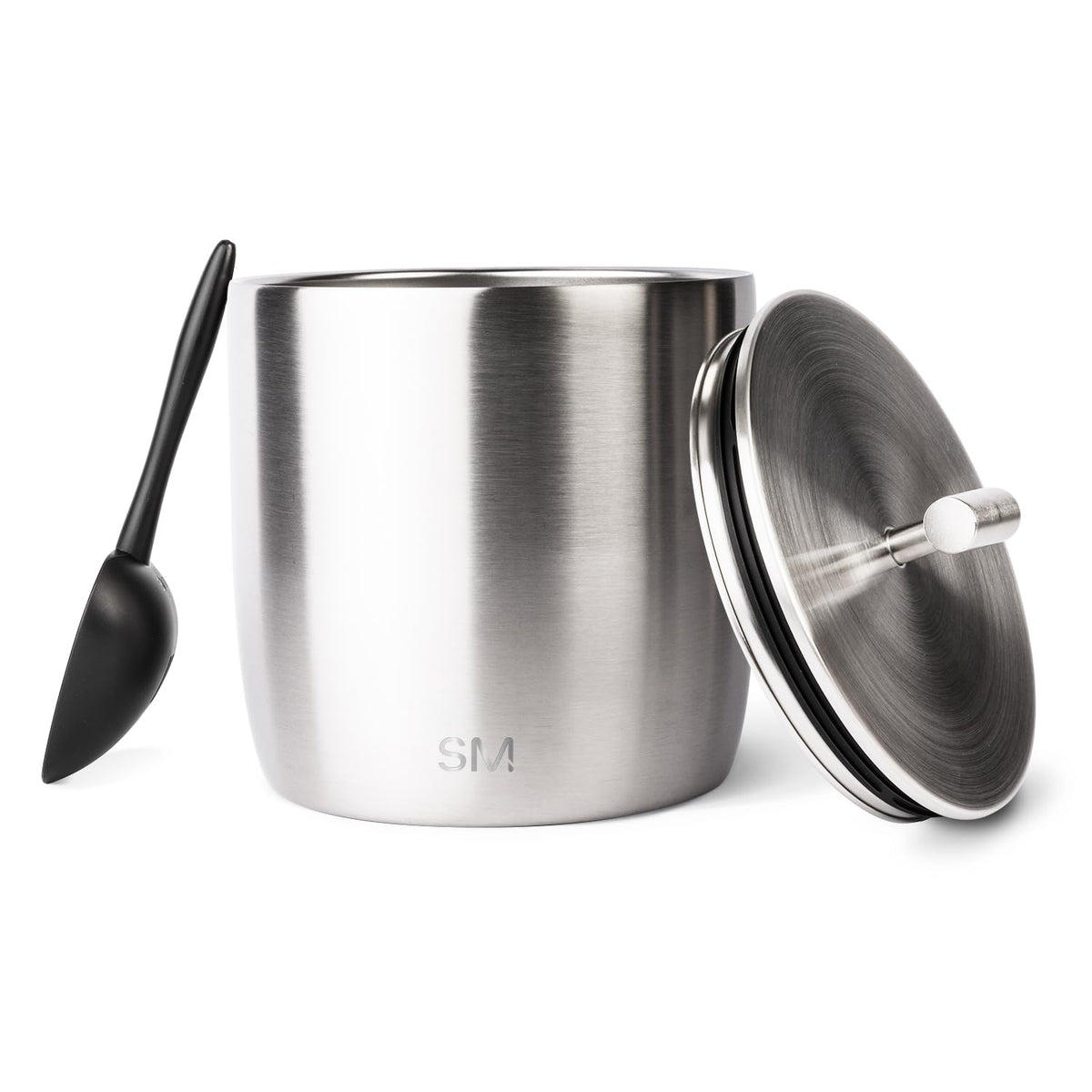 Simple Modern Vacuum Insulated Ice Bucket with Lid and Scoop | For Cocktail, Champagne, Wine, Beer, & Hosting | Stainless Steel 100oz Capacity for Large Parties | Rocks Collection | Simple Stainless