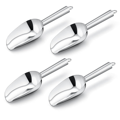 Leonyo 3Oz Ice Scoop, 8 Pcs Stainless Steel Ice Scoopers for Freezer, Food