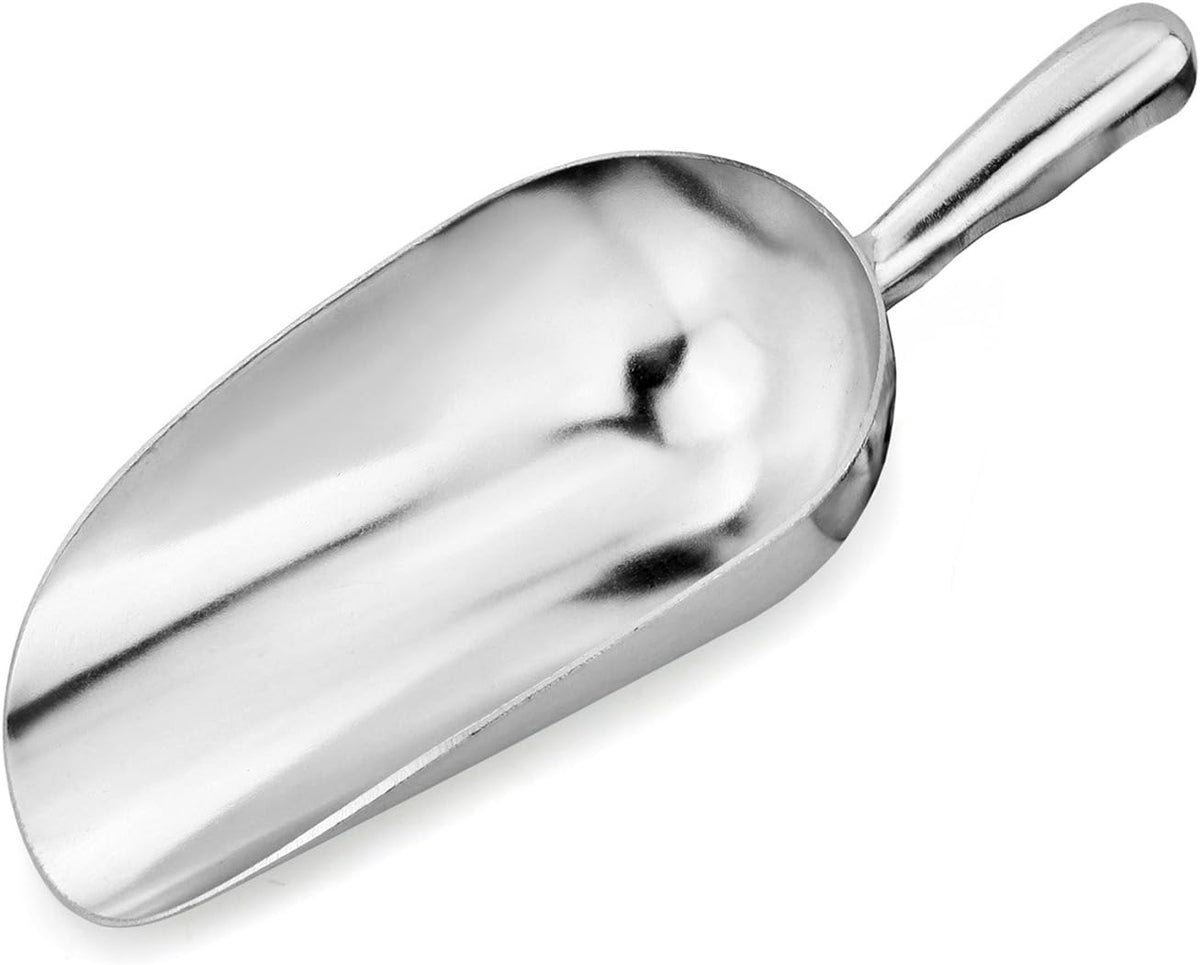 New Star Foodservice 34547 Round Bottom Bar Ice Scoop, 24-Ounce, Silver