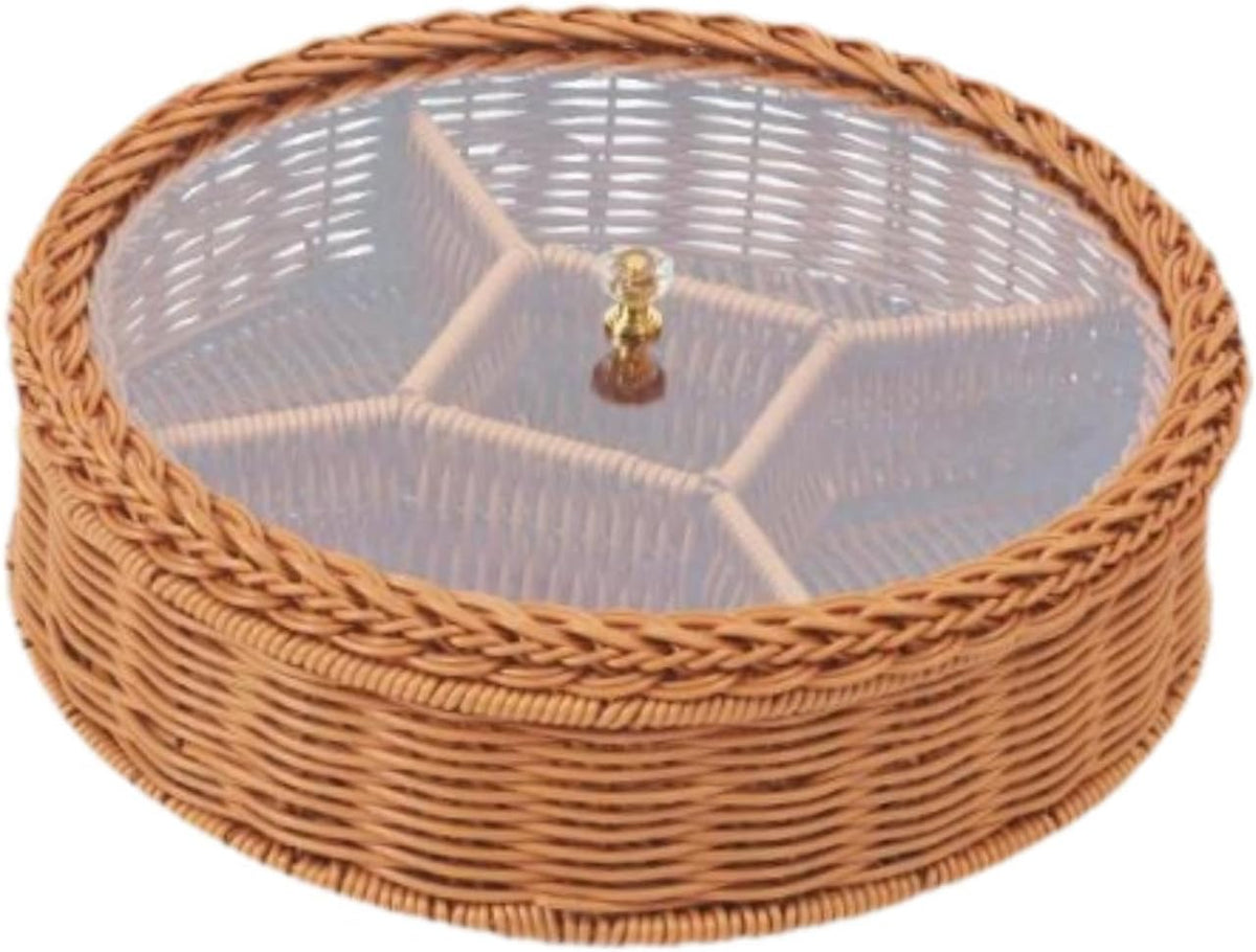 Dried Fruit Dishes Snack Box Divided Serving Dishes Storage Container Snack Tray Dried Fruit Organizer for Cookies Sweets