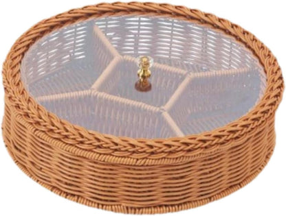 Dried Fruit Dishes Snack Box Divided Serving Dishes Storage Container Snack Tray Dried Fruit Organizer for Cookies Sweets