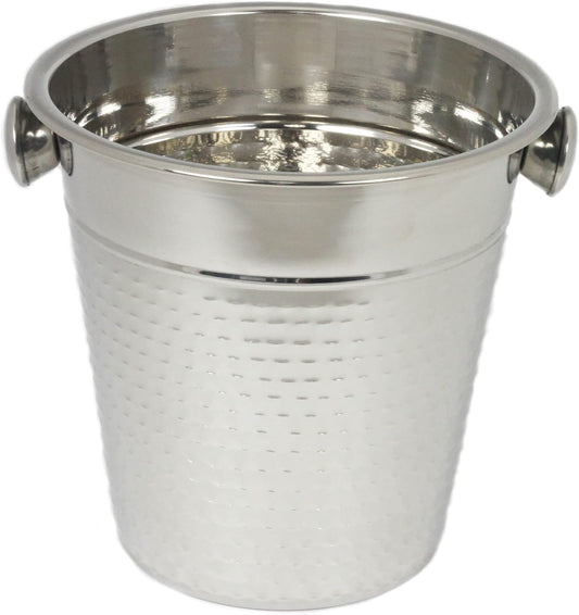 Chef Craft Hammered Champagne Bucket. 4 Quart. Stainless Steel