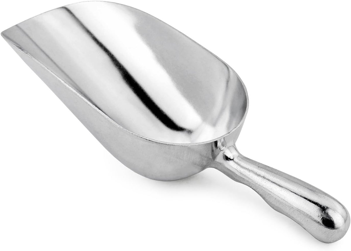 New Star Foodservice 34547 Round Bottom Bar Ice Scoop, 24-Ounce, Silver