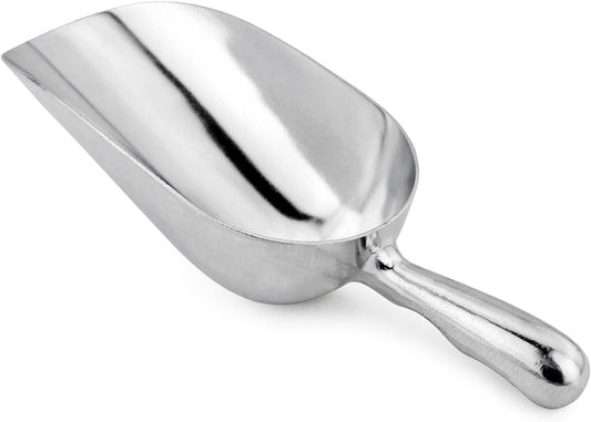 New Star Foodservice 34547 Round Bottom Bar Ice Scoop, 24-Ounce, Silver