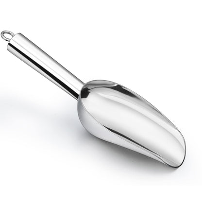 LIANYU Metal Ice Scoop Set of 4, 3 Oz Stainless Steel Small Ice Scooper