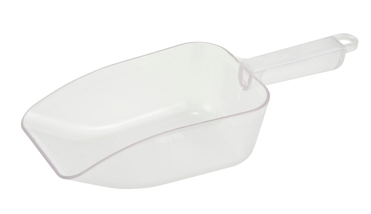 Winco 32 oz White Plastic Commercial Scoop
