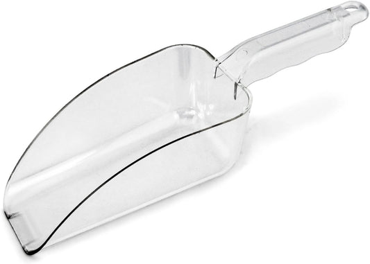 New Star Foodservice Polycarbonate Plastic Utility Ice Scoop, Clear, 24 oz
