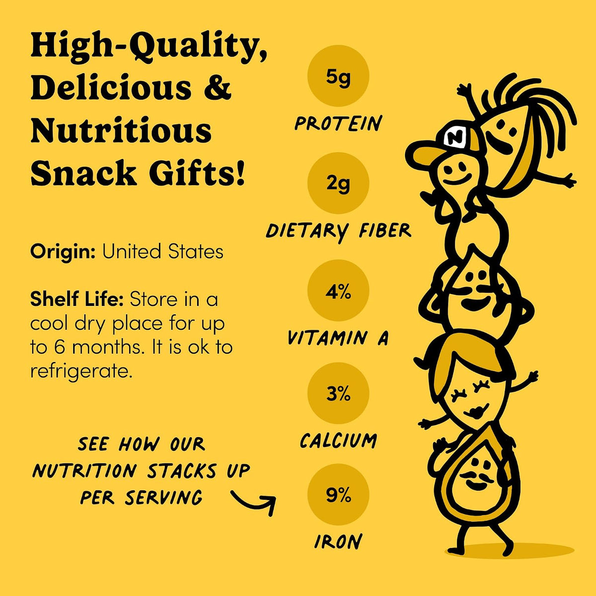 Nuts.com Sweet & Salty Gift Tray for Festive Gifts, 1.25 Lbs Snack Sampler