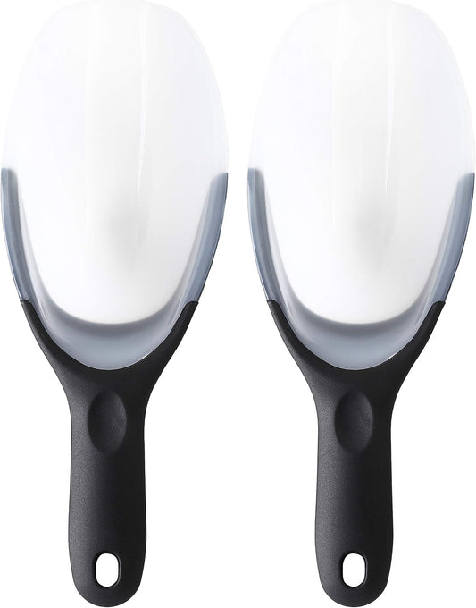 Spring Chef Magnetic Ice Scoop for Freezer, BPA-Free Food Scooper Black 2pk