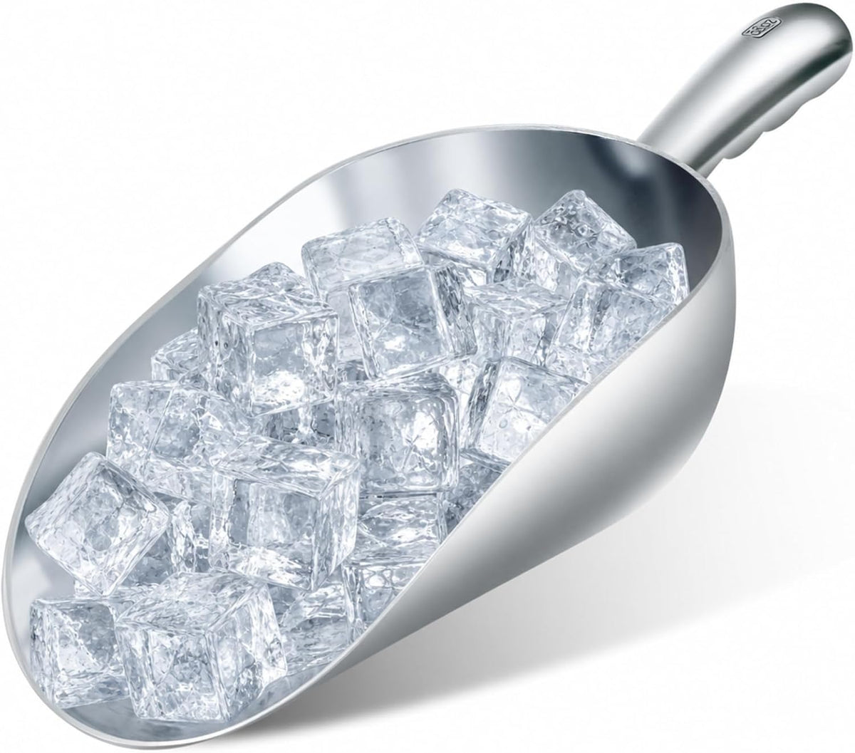 MorningRo 58oz Metal Ice Scoop Large Aluminum Utility Scoop for Ice Machine