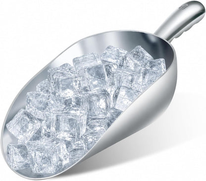MorningRo 58oz Metal Ice Scoop Large Aluminum Utility Scoop for Ice Machine