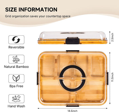 Portable Charcuterie Board with Lid, Cheese, Veggie & Snack Tray