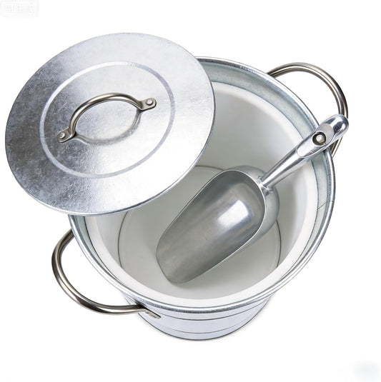 Insulated Ice Bucket with Lid & Scoop – 4L Ice Chiller