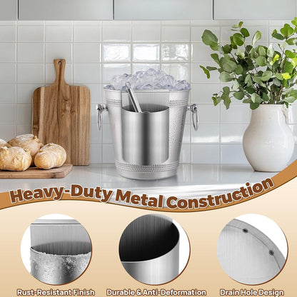 PRETYZOOM Ice Scoop Holder Hanging Organizer, Heavy Duty Metal Storage Box for Fridge Shelf, Ice Maker, Freezer, Supermarket, Home Use
