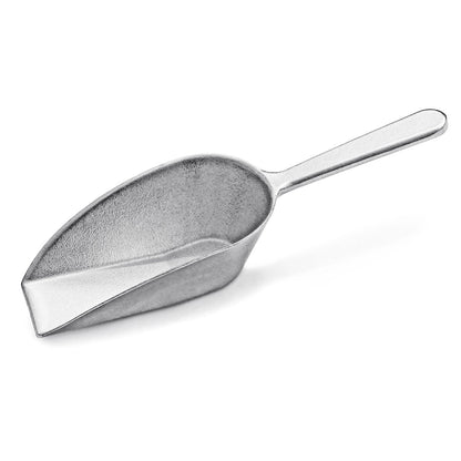New Star Foodservice Cast Aluminum Flat Bottom Scoop, 2-Ounce, Silver