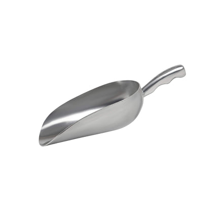 Cast Aluminum Utility Scoop - 12 oz. - Round Bottom, ice scoop For Multi-Purpose Use, With Finger Groove Handle (Hand Wash Only) (12 oz.)