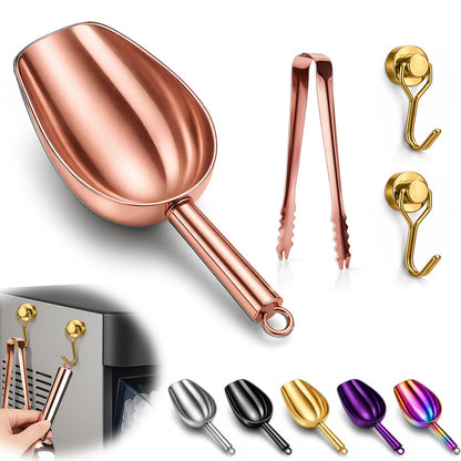 Stainless Steel Ice Scoop for Freezer with Magnetic Hook