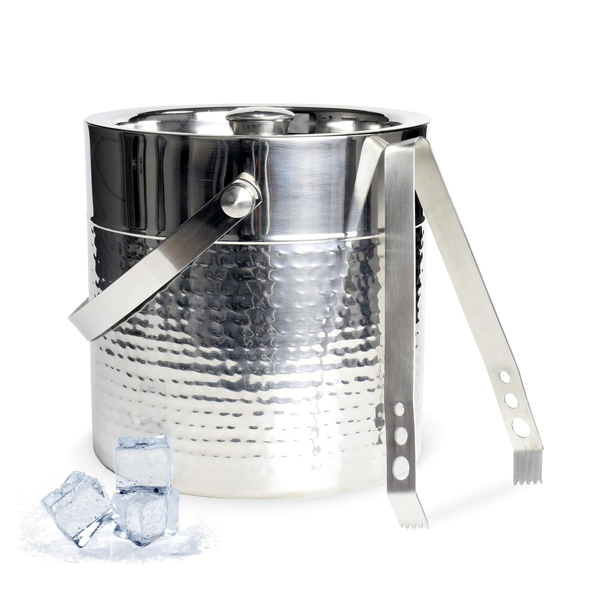 Chef Craft Hammered Champagne Bucket. 4 Quart. Stainless Steel