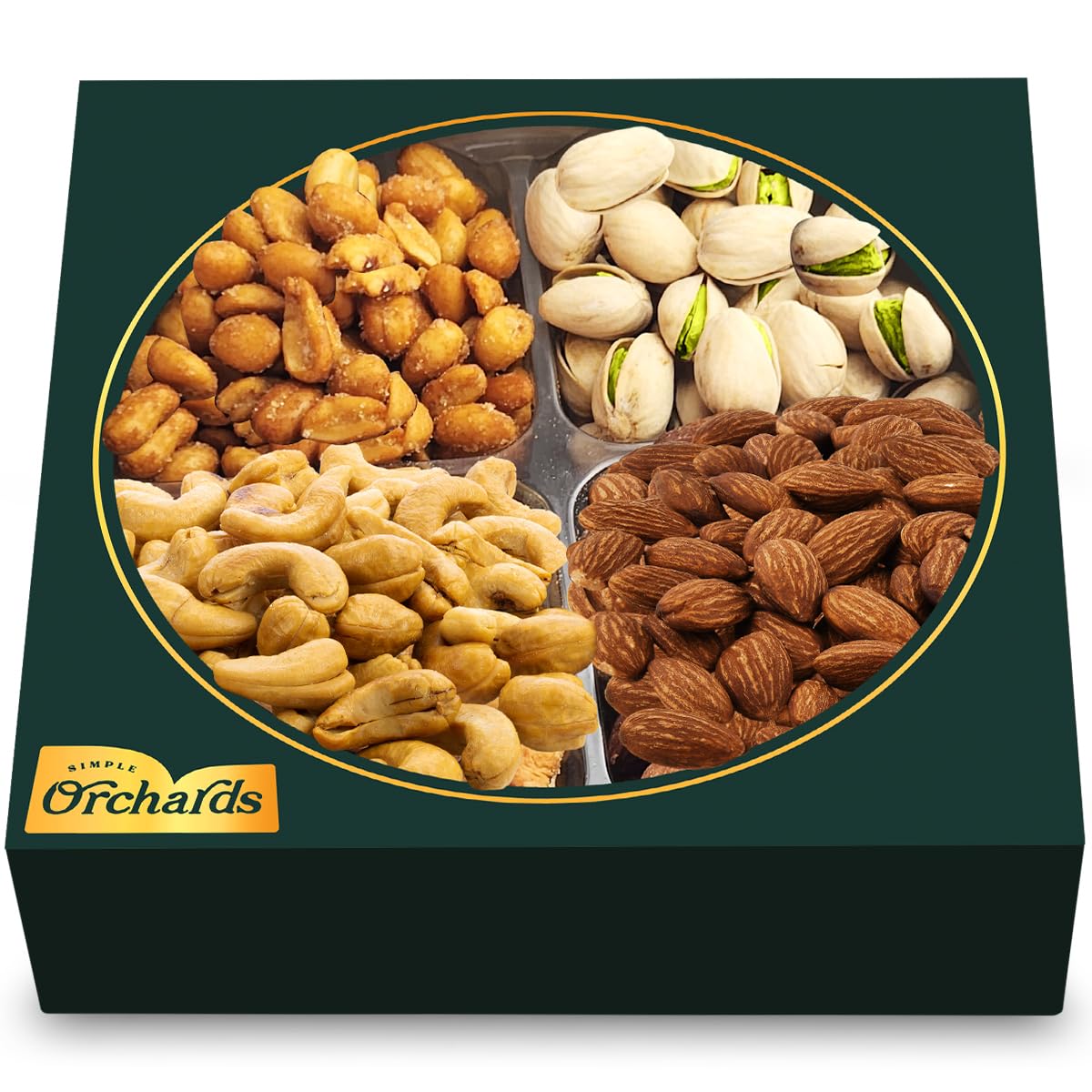 Nuts gift Basket, a Variety of Freshly Roasted Nuts