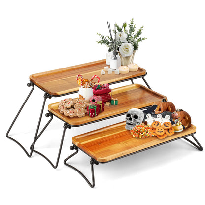 Manspdier 3 Tier Cupcake Stand and Towers Large Serving Tray for Party