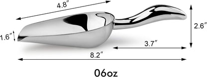 New Star Foodservice Stainless Steel Scoop, 6-Ounce