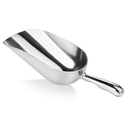 New Star Foodservice 34547 Round Bottom Bar Ice Scoop, 24-Ounce, Silver